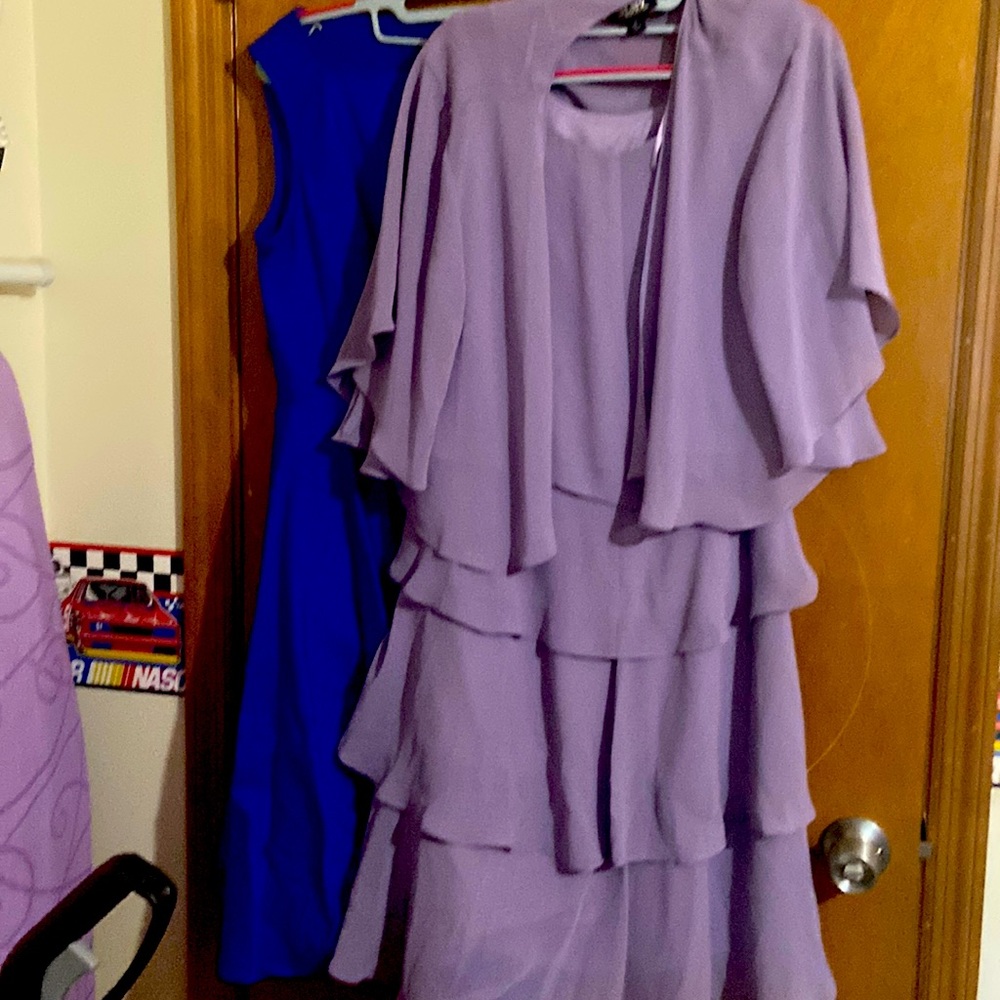 Lavender dress woth jacket